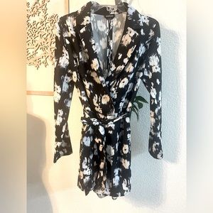 Bebe Black and White Romper